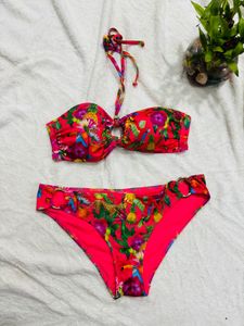 Floral Tube Bikini Set