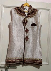 Sherwani With Removable Koti