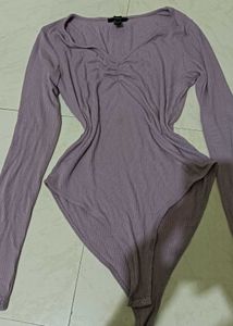 Ribbed Bodysuit Top