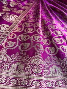 100% Pure Silk Wedding Wear Banarasi Saree