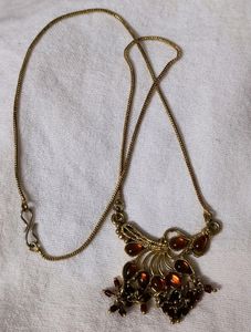 Combo - White Stones Bracelet and Kundan Chain