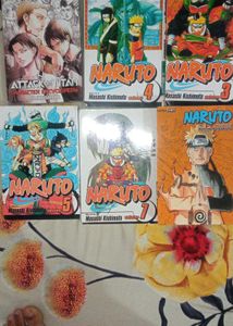 Naruto and Attack On Titan New Condition Manga