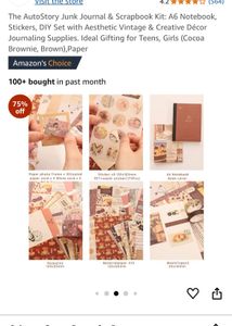 Vintage Scrapbook Paper &amp; Stickers Set