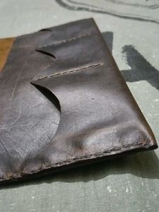Camel Leather Flip Wallet | GL Clutch