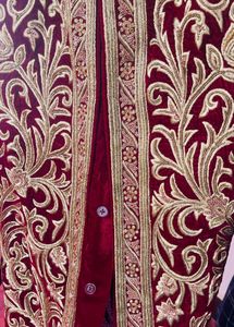 Bridal Sherwani Velvet Full Hand Embroidery