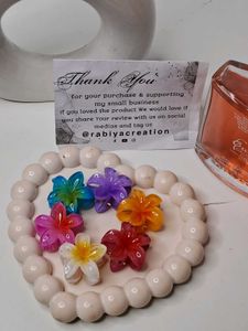 Mini Flower Hair Claws Combo Of 6 Pcs