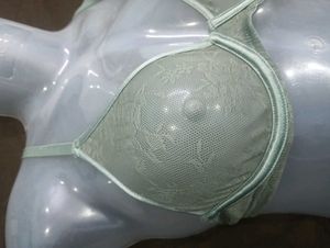 Lace Detail Bra - Light Green🖤