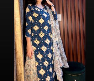 Sharara Kurta Set & Dupatta With Handwork