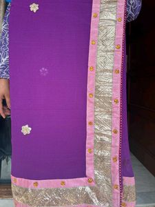 Elegant Purple Saree