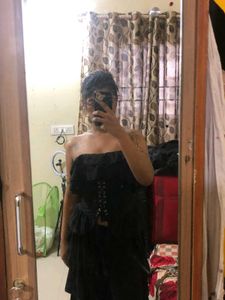 Ruffled Corset Top