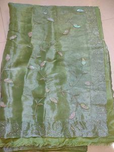 Party Green Saree💚