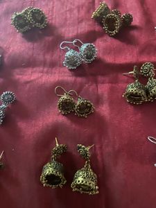 Oxidized Silver Jhumka Earring Collection