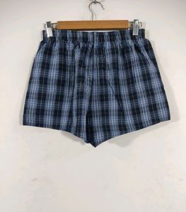 Marks &amp; Spencer Navy Blue Checkered Unisex Boxer