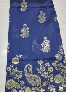 Elegant Blue saree with blouse piece
