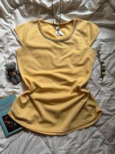 Embellished Round Neck Top