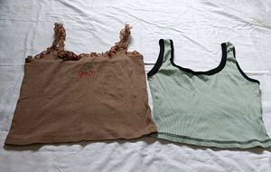 Mint And Nude Tops Combo