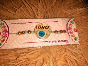 Handmade Rakhi with Pearl Beads