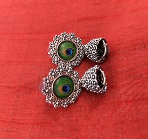 Oxidized Silver Ear Rings