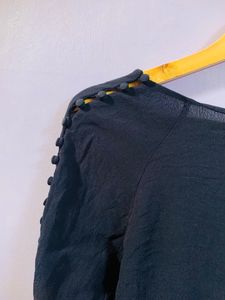 Blue Crop Top