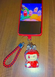 Wink Labubu Gel Key Chain