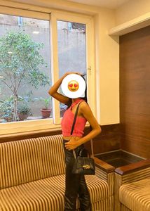 Black Faux Leather High/mid -Waist Pants