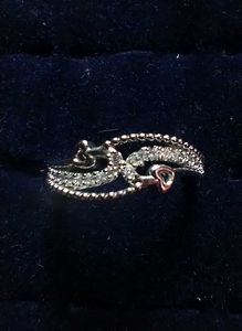 Heart & Rhinestone Ring