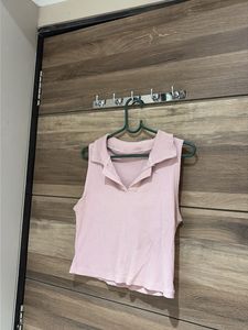 Cute Pink Sleeveless Top