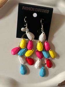 Colourful Stone Flexible Dangle