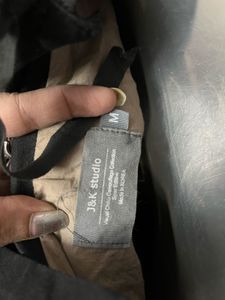 Black Hooded Trench Coat