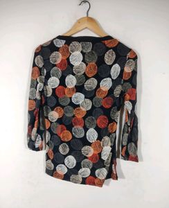 Black Printed Casual Top (Women)