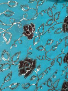 Sequins Embroidery Party Wear Saree