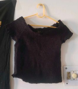 Black Off Shoulder Top