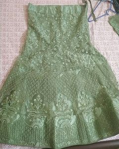 Mint Green Bride&#39;s Maid Lehanga
