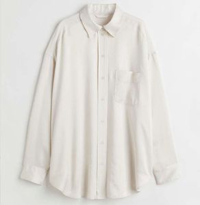 H&M Oversized Satin Shirt