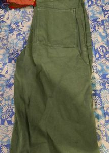 Green Wide Leg Pants