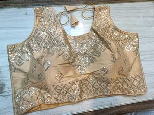 Sleeveless Gold Blouse