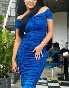Blue Bodycon Dress