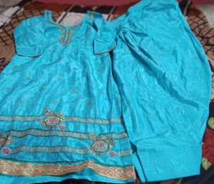 Elegant Sky Blue Kurta Set