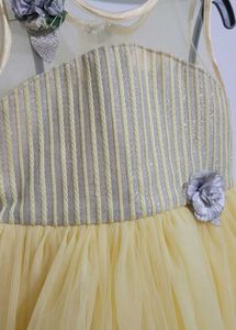 Yellow Tulle Party Dress