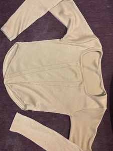 Ribbed Knit Long Sleeve Top