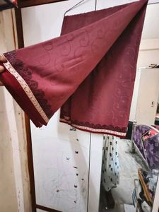 Beautiful Mave-Maroon Garden Silk Saree Wid Blouse