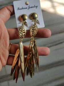 Long Golden Earrings