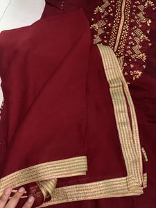 Embroidered Kurta Set with dupatta or pazama