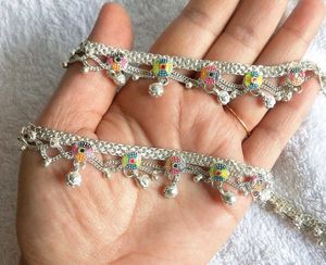 Pure Silver Anklets with Bells