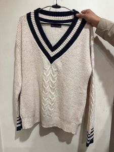 M&S Pullover With Blue Borders