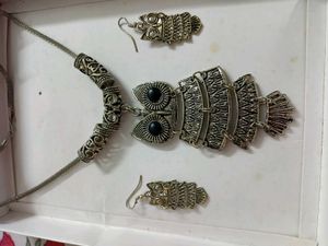 Owl Necklace &amp; Earring Set