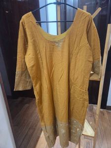 Mustard Kurta Set