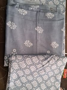 Batik Printed Cotton Blend Suit