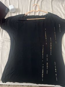 Black Embellished top