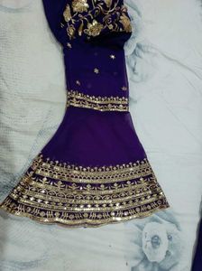 Elegant Purple Embroidered Kurta